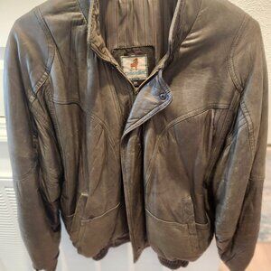 Men's Premium Vintage Leather Bomber Jacket